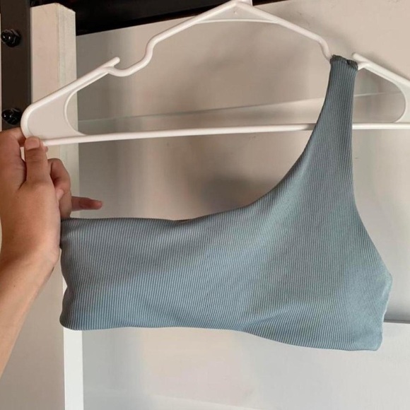 Blue One Shoulder Bikini Set - Picture 2 of 3